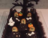 Une image de l'étape 12 de Gâteau « Cimetière » pour les grands et les petits. HALLOWEEN.
