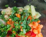 A picture of step 1 of Hung curd salad.