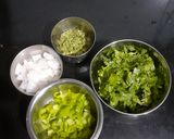 A picture of step 1 of Rajvadi Dhokli Sabji.
