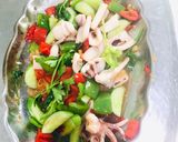 Hình bước làm 5 của món Mực xào cần