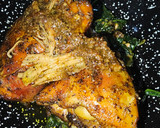 Foto del paso 4 de la receta: Pollo al horno con espinacas y pistachos