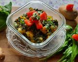 A picture of step 6 of Spinach potatoes bhaji (palak batata bhaji).