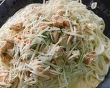 Foto del paso 8 de la receta: Tallarines con Salsa de Verdeo, Champiñones y Pollo