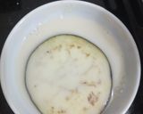 A picture of step 2 of Cheezy eggplant sandwich.