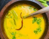 A picture of step 4 of Cluster bean kadhi (Ganvaar phalee kadhi).