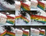 Foto langkah ke 9 dari resep Rainbow cake kukus simple.