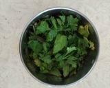 A picture of step 1 of Mint Chutney/Green Chutney.