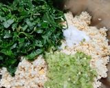 A picture of step 2 of Tropical amaranthus vadai.