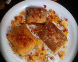 A picture of step 6 of Cornflakes biscuit pastry cake.