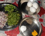 A picture of step 3 of करनडी ऑमलेट (ऑमलेट इन साऊथ इंडियन स्टाईल).