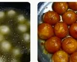 A picture of step 4 of Gulab Jamun Swiss Roll.