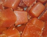 A picture of step 6 of Tomato cubes.