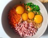 Hình bước làm 1 của món Trứng cuộn
