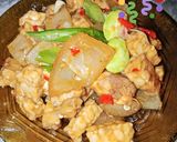 Foto langkah ke 6 dari resep Oseng Kikil,Pete,Tahu,Tempe.