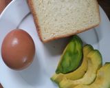 Hình bước làm 1 của món Bánh mỳ bơ trứng