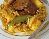 Foto del paso 6 de la receta: Albóndigas de atún en latas con patatas y fideos