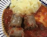 Foto del paso 4 de la receta: Chorizo a la pomarola con puré
