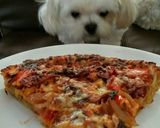 A picture of step 7 of Deep Dish BBQ Chicken Pizza.