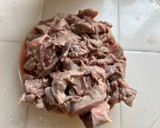 A picture of step 1 of Beef with Broccoli.