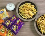 صورة لخطوة 1 من وصفة جمبري حار وتاكيس 🔥 فرايز 😋♥️