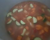 A picture of step 12 of My Spiced Chicken Stew, so nice to come in out the cold to 😀.