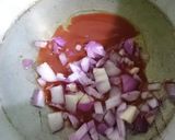 A picture of step 3 of #Sriracha_Ramen_Noodle #SoupWith#Finger_Fish_fry.