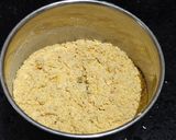 A picture of step 5 of Maida chapati with kurma.