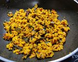 A picture of step 4 of Beans cooked with flavoured dal (Beans paruppu usli).