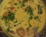 A picture of step 4 of Curd kadhi.