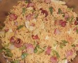 Foto del paso 8 de la receta: Arroz con lomo ahumado, huevo y maíz
