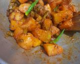 আলু বিন্স কুমড়োর তরকারি (aloo beans kumror tarkari recipe in Bengali) রেসিপির ধাপ 2 ছবি