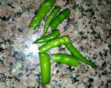 A picture of step 1 of Bhindi fry.