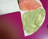 Foto del paso 3 de la receta: Tortilla wraps hack de salmón (quesadilla)