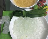 Hình bước làm 2 của món Chè Nha đam đậu xanh