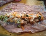 Foto del paso 2 de la receta: Rollos de milanesa de cerdo con verduras
