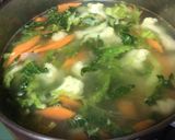 Foto del paso 2 de la receta: Sopa Detox de repollo, coliflor, zanahoria y cebolla