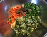A picture of step 2 of Cornmeal Okra Balls.