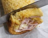 Foto del paso 14 de la receta: 🍥 Arrollado agridulce de jamón y queso con centro de queso brie - Pionono casero 🍥