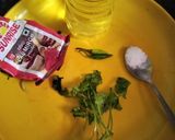 A picture of step 1 of Singhare ka atta paratha.