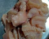 A picture of step 1 of Dragon Chicken.