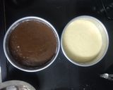 A picture of step 7 of Chocolate mousse checker board cake.