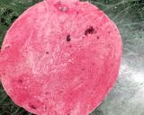 A picture of step 2 of Beetroot Roti.