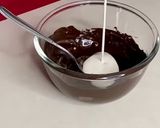 A picture of step 6 of Chocolate biscuit cake.