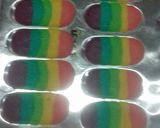 Foto langkah ke 4 dari resep Lidah kucing rainbow.