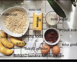 Gambar langkah 1 resipi Banana oatmeal cake.