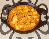 A picture of step 5 of Curd aloo.
