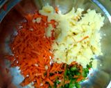 A picture of step 2 of Veg cutlet momos.