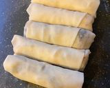 Foto langkah ke 3 dari resep Lumpia goreng isi seaweed dan japchae.