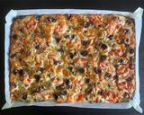 A picture of step 9 of Focaccia Puttanesca.