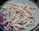 รูปขั้นตอนการทำที่ 1 ของ อกไก่ซอสบ๊วยสปาเกตตีสลัด